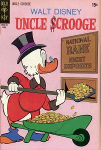 Uncle Scrooge (Walt Disney ) #92 VG ; Gold Key | low grade comic April 1971 Nati