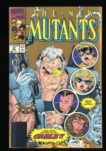 New Mutants #87 VF 8.0 2nd Print Black Logo Box Variant 1st Cable!
