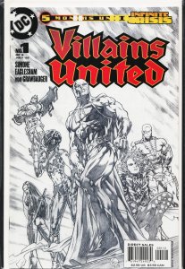Villains United #1 Second Print Cover (2005) [Key Issue]