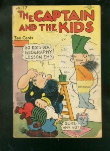 CAPTAIN AND THE KIDS #17 1949-SPANKING COVER-KATZENJAMM FR