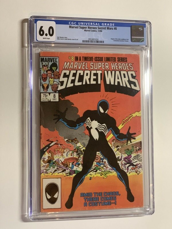 Marvel Super Heroes Secret Wars 8 cgc 6.0 wp marvel 1984