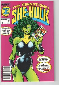 SENSATIONAL SHE HULK 1 VF/NM 9.0 NEWSSTAND REF; OTHER SHE HULK CANCELLATION!