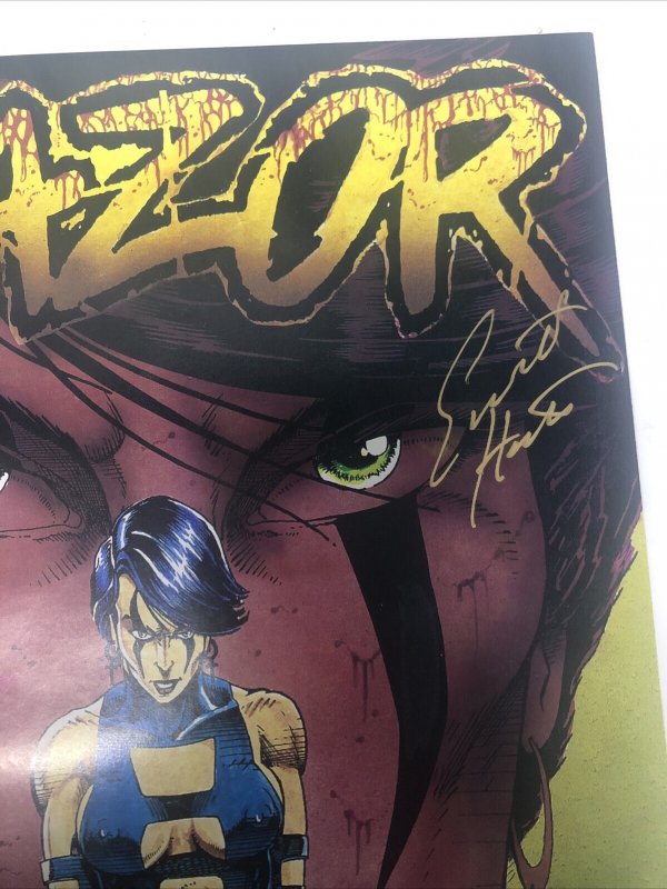 Razor (1992) # 1 Variant • Thomas O’Connor • Signed Everette Hartsoe • London