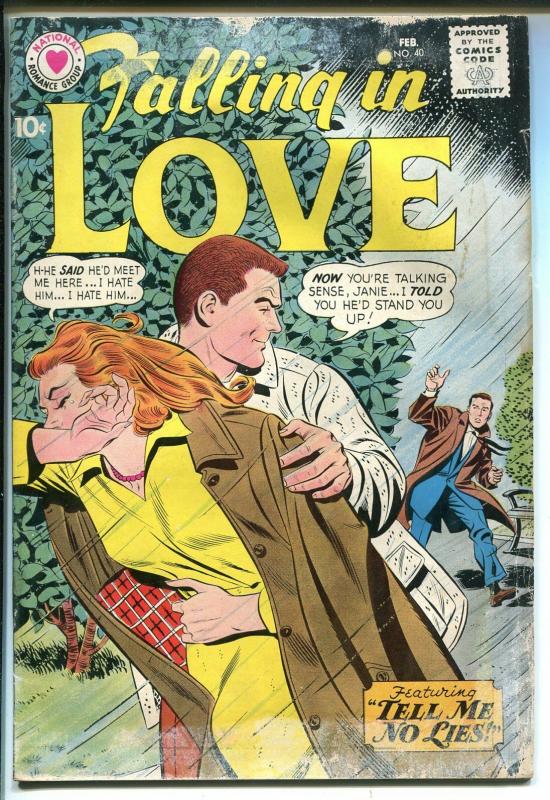 Falling In Love #40 1961-love triangle-spicy romance art- FR/G