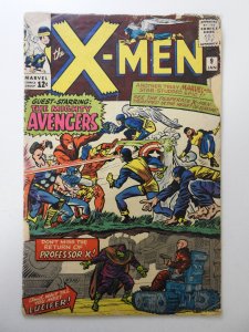 The X-Men #9 (1965) FR Condition moisture stain, coupon cut from ad page