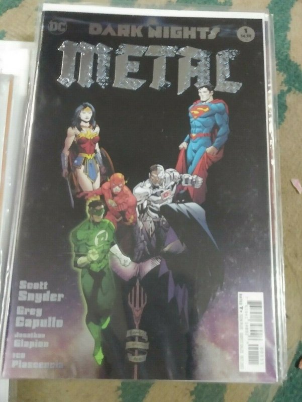 DARK NIGHTS METAL # 1A 2017 DC SCOTT SNYDER VARIANT BATMAN DARK UNIVERSE JLA