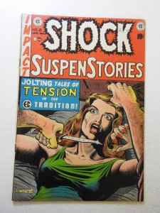 Shock Suspenstories #8 (1953) VG+ Condition 1/2 in spine split