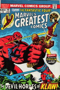 Marvel's Greatest Comics #40 (1973) Fantastic Four