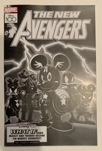 (2023) AMAZING SPIDER-MAN #25 1:100 DISNEY B/W NEW AVENGERS Homage Variant Cover