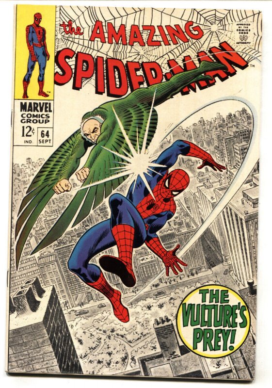 AMAZING SPIDER-MAN #64-MARVEL COMICS SILVER-AGE VF-