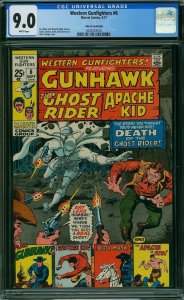Western Gunfighters #6 (1971) CGC 9.0 VFNM