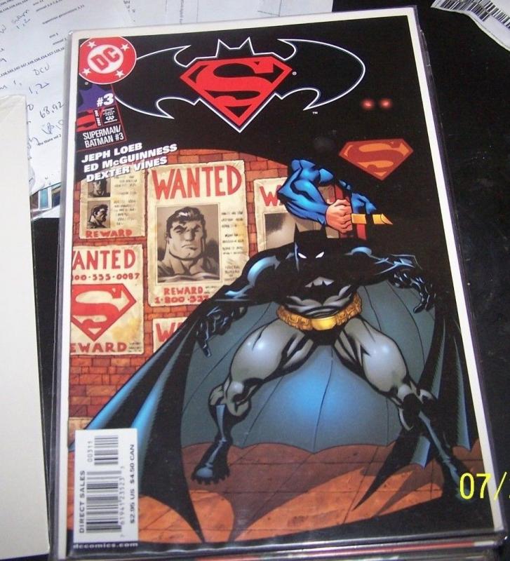 Superman  Batman #1, 3,4,16,17,18,57,58, + secret origin #1   LOEB MCGUINNESS   