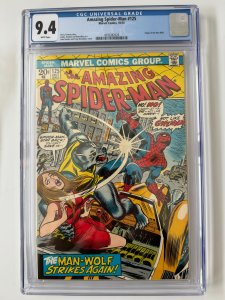 The Amazing Spider-Man #125 CGC 9.4 Second App/origin Of Man-Wolf Marvel (1973)