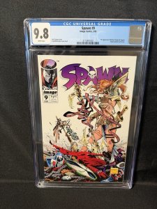 Spawn #9 CGC 9.8 WP NM/MT Image Comics 1993 McFarlane 1st app Angela Medieval v1