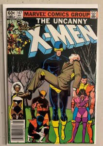 Uncanny X-Men #167 Newsstand Marvel (8.0) FF, Starjammers & New Mutant (1983)