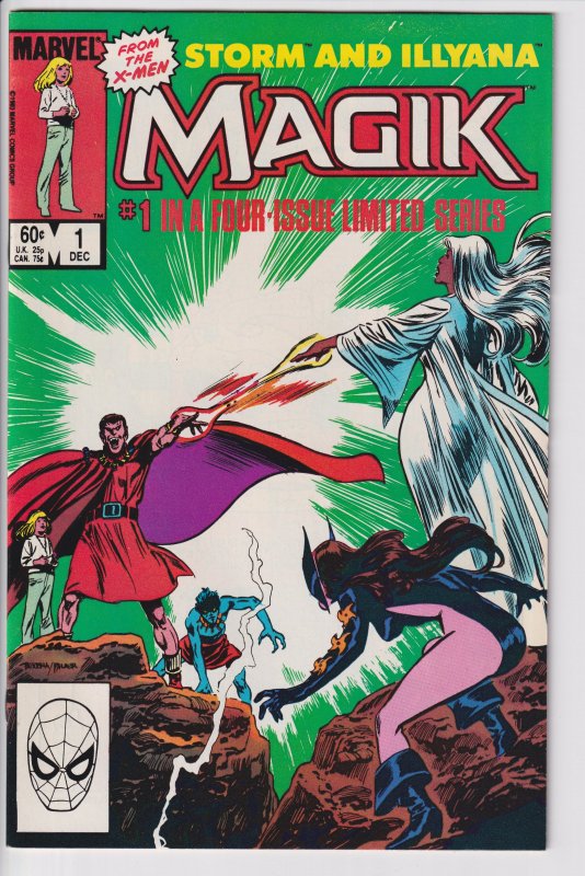 MAGICK #1 (Storm and Illyana Limited Series)(Dec 1983) NM 9.4 white!