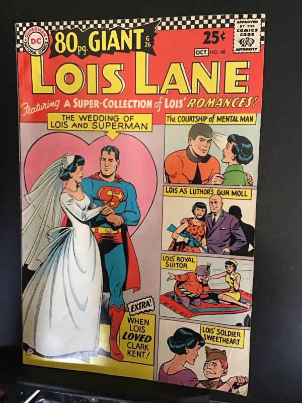 Superman's Girl Friend, Lois Lane #68 (1966) giant size romance, Lex Lut...