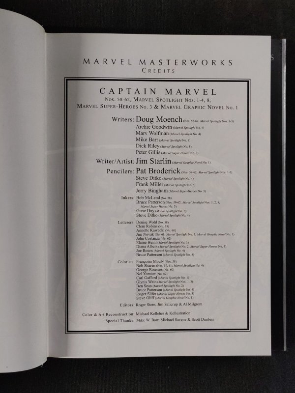 2016 Marvel Masterworks: Captain Marvel Vol. 6 - 1st printing HC OOP (9/9.2)