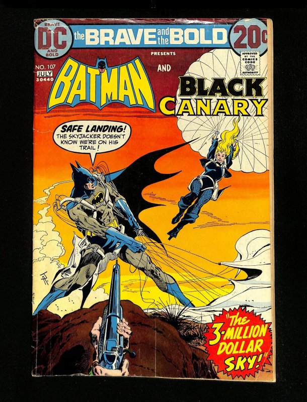 Brave And The Bold #107 Batman Black Canary!