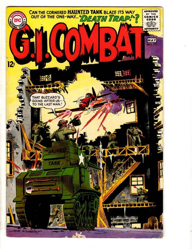 G.I. Combat # 111 VG/FN DC Comic Book 1965 Haunted Tank Army Navy Marines J305