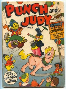 Punch and Judy #1 1944- Peanuts the Monkey- Golden Age VG+