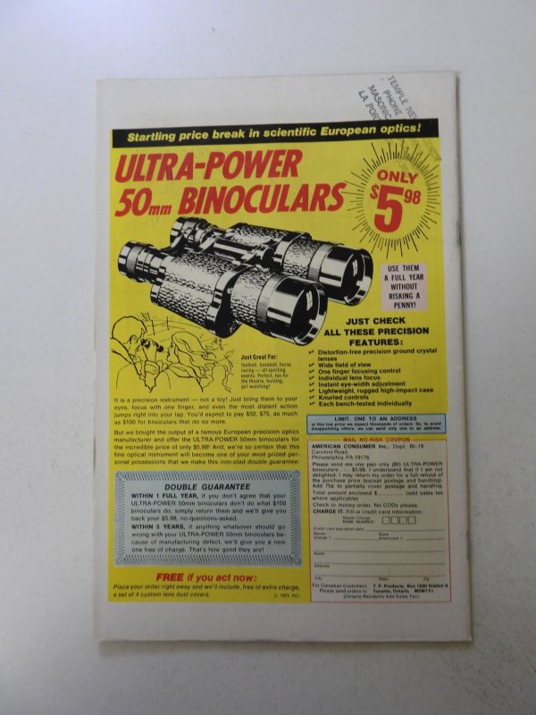 Adventure Into Fear #30 (1975) FN- condition stamp back cover