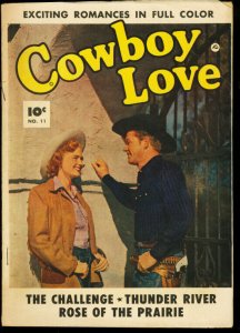 COWBOY LOVE #11 FAWCETT BILL WILLIAMs PHOTO COVER 1951 VG/FN