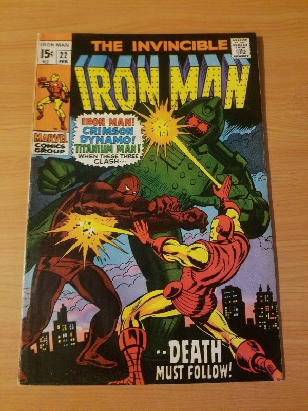 The Invincible Iron Man #22 ~ VERY FINE VF ~ (1970, Marvel Comics)