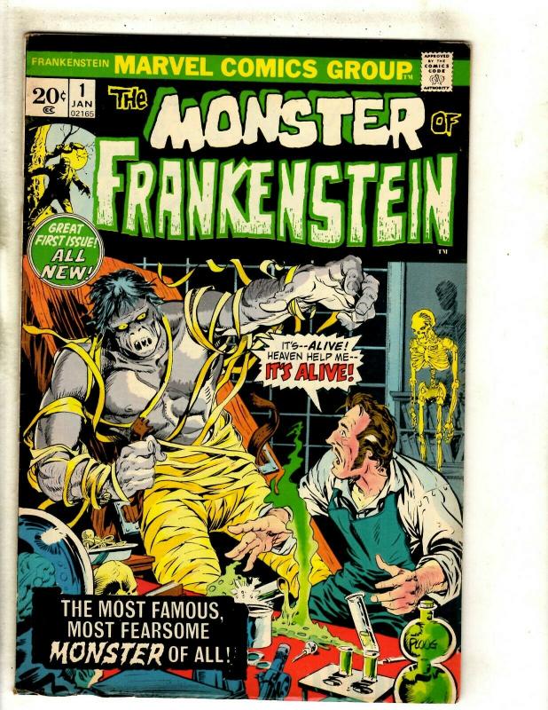 Monster Of Frankenstein # 1 VF Marvel Comic Book Mike Ploog Cover Art Horror RS1