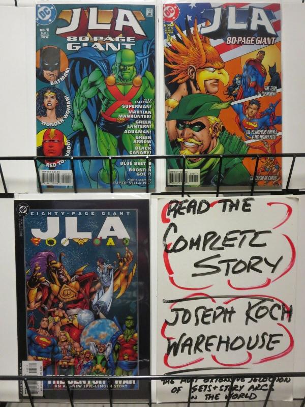 JLA 80 PAGE GIANT (1998) 1-3  SLINGS & ARROWS LIKES IT!