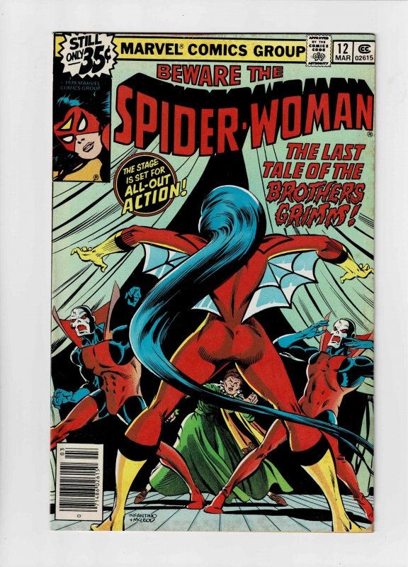 Spider-Woman #12 (1979) NSE, A Fat Mouse Almost Free Cheese 3rd Menu Item