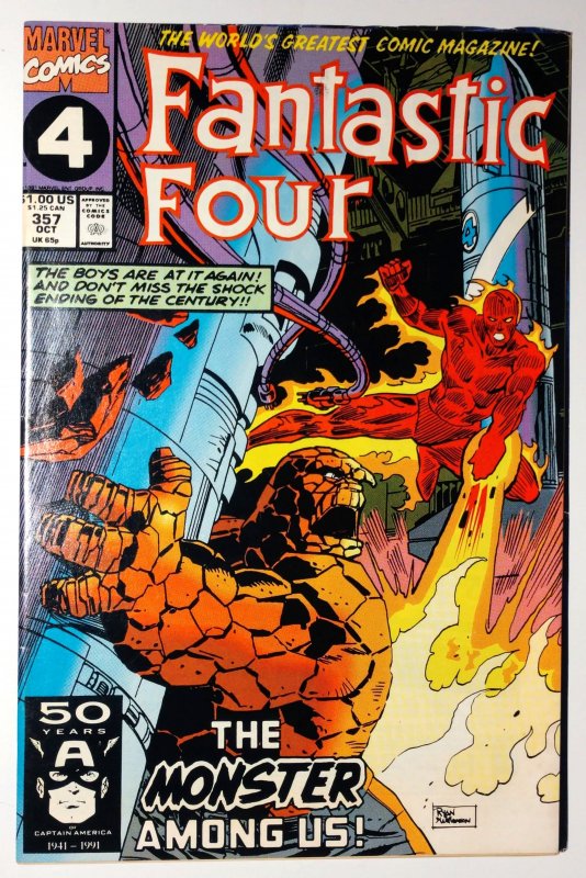 Fantastic Four #357 (VF+, 1991)