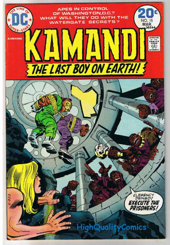 KAMANDI #15, VF, Jack Kirby, Last Boy on Earth, 1972, VFN, more in store