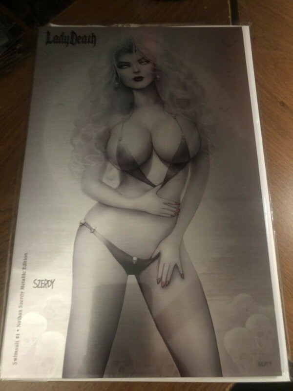 Lady Death Sexy Metal Swimsuit Szerdy only 77 made! METAL Comic metallic  CVR | Comic Books - Modern Age, Lady Death / HipComic