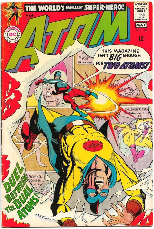 The ATOM #36 (May1968) 8.0 VF  Gil Kane/Sid Greene Artwork! Golden Age ATOM!