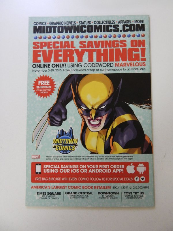 All-New Wolverine #1 variant NM- condition