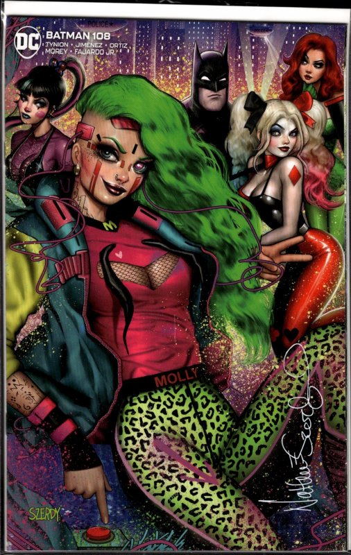 Batman #108 Szerdy Cover B (2021) Signed Szerdy with COA!