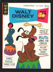 Walt Disney Comic Digest #45 1974-Pluto joins the circus-Donald Duck-Mickey M...