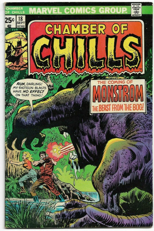 CHAMBER OF CHILLS#18 FN/VF 1975 MARVEL BRONZE AGE COMICS