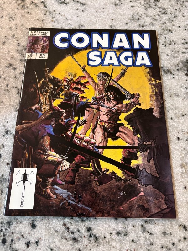 Conan Saga # 25 VF/NM Marvel Comic Book Magazine Red Sonja Kull 3 J390