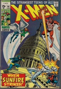 X-men #64 (Marvel, 1970) - KEY 1st Sunfire