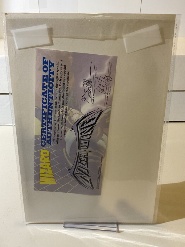 Nightwing #1/2 Wizard Magazine Exclusive!  1997  9.0 (our highest grade)  w/COA!