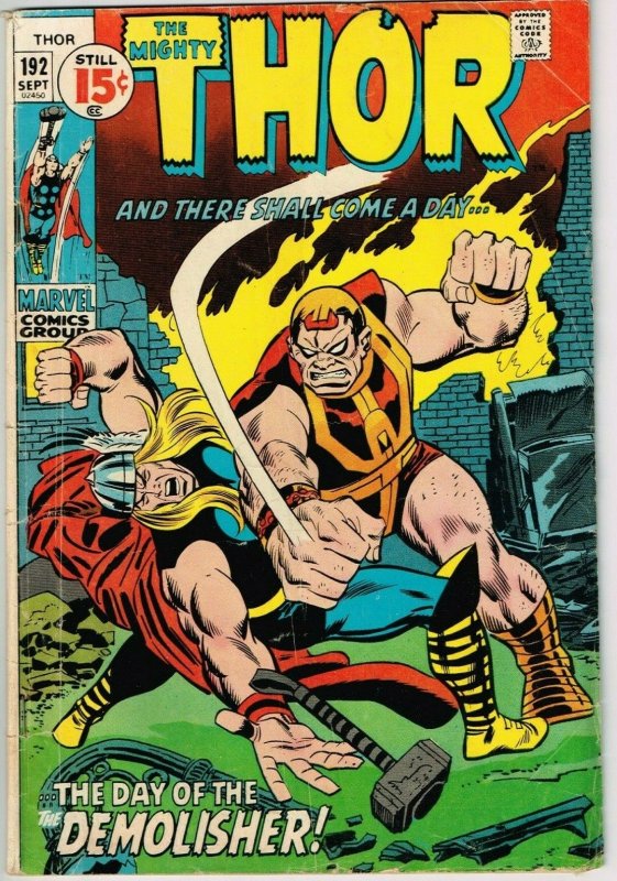 Thor #192 (1962) - 3.5 VG- *Conflagration*