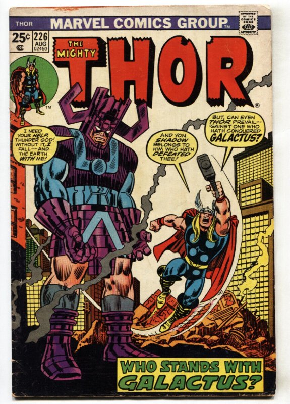 Thor #226 1974- comic book - GALACTUS Bronze Age- VG