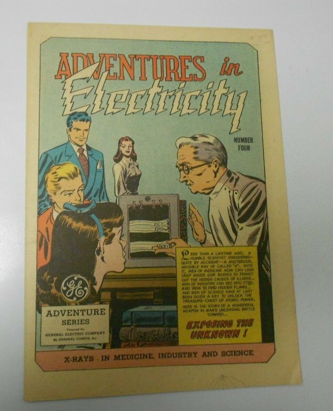 1947 ADVENTURES IN ELECTRICITY #4 Give-Away PROMO VF General Electric GE