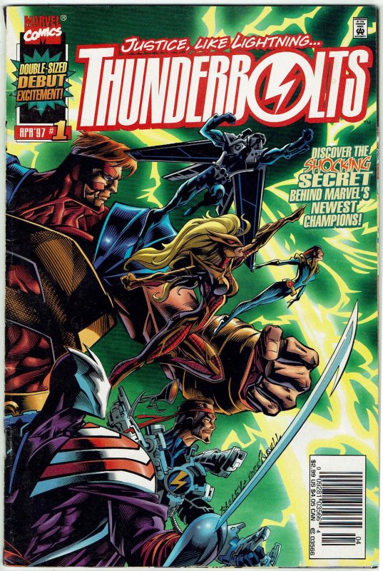 Thunderbolts #1 (1997 v1) Kurt Busiek Newsstand HTF GD