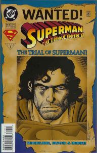 Action Comics #717 FN ; DC | Wanted Poster Cover Trial of Superman