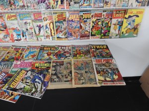 Huge Lot 150+ Silver/Bronze Comics W/ Thor, Daredevil, Iron Man, +More! See desc