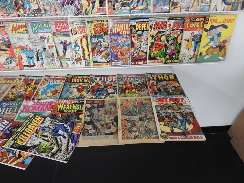 Huge Lot 150+ Silver/Bronze Comics W/ Thor, Daredevil, Iron Man, +More! See desc