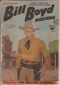 Bill Boyd Western #1 (Feb-50) GD Affordable-Grade Bill Boyd